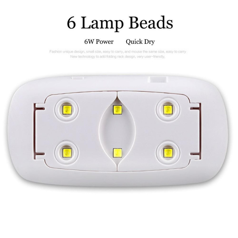 Cabina Led Uv Sun Mini 6W Secador Uñas Esculpidas Gelificadas - Imagen 4