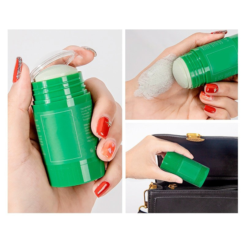 Stick Mascarilla En Barra Cuidado Facial Té Verde Berenjena Y Lodo - Imagen 8