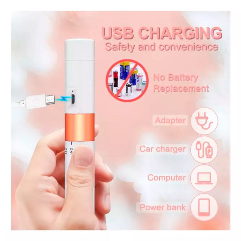 Depiladora 2en1 Tecnología Circular Cejas Bozo Nariz Unisex - Imagen 5