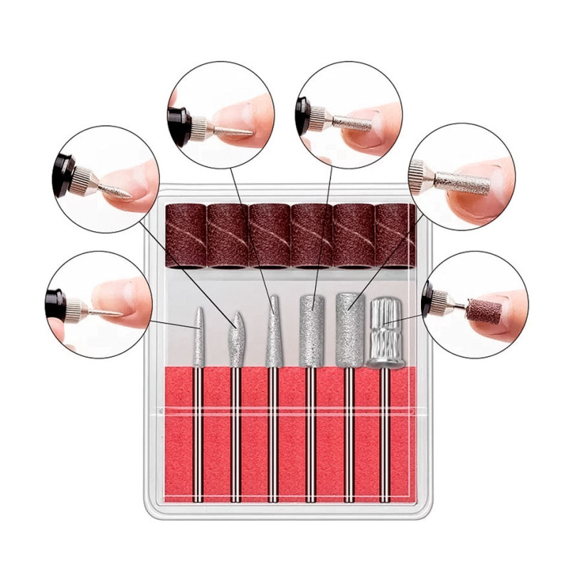 Fresas Y Lijas Para Manicura Pedicura Torno De Uñas - Imagen 4