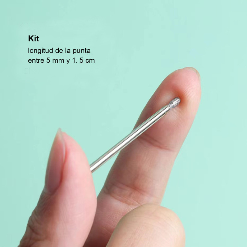 Puntas Para Pulidores Limpiador Cutículas Torno Manicura 12 Piezas - Imagen 4