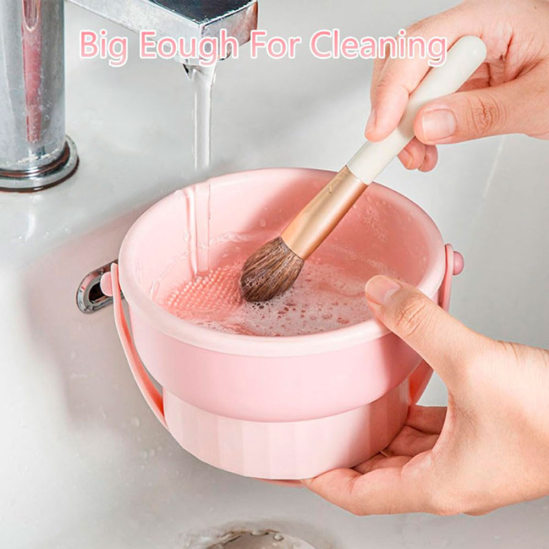 Limpiador De Brochas Y Pinceles Para Maquillaje Silicona Texturizado - Imagen 3