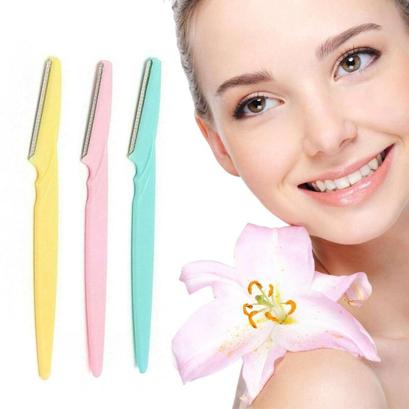 Perfilador Cejas X3 Navaja Quita Vello Facial Depilador - Imagen 3