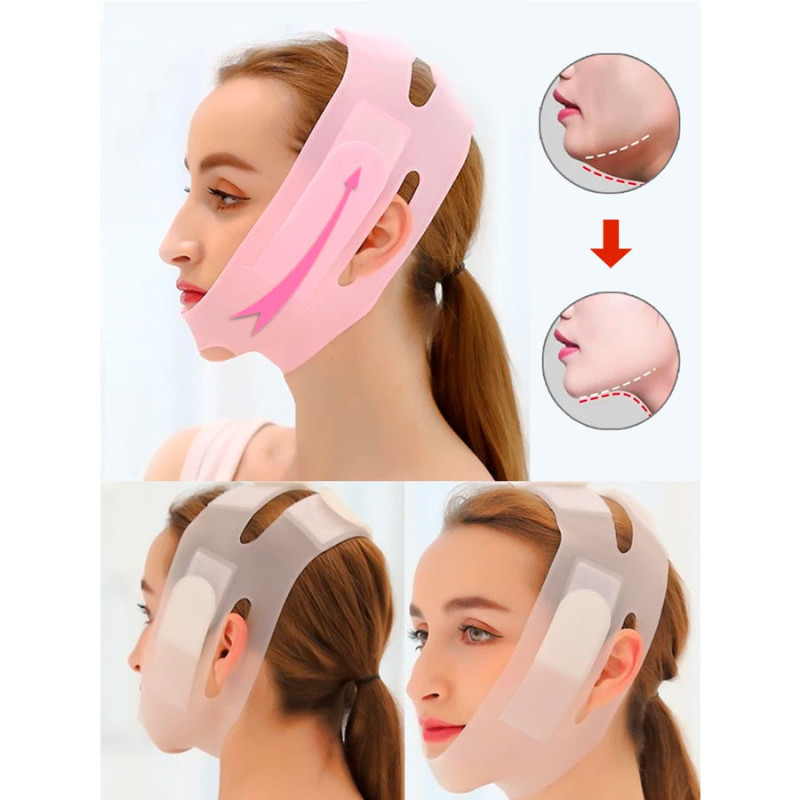 Mascarilla Facial Adelgazante Barbilla Papada Vendaje - Imagen 5