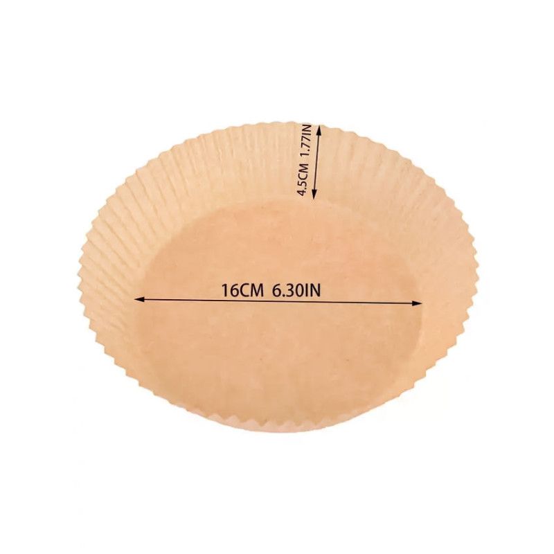 Papel Antiadherente Freidora De Aire Circular 16cm 50 - Imagen 3