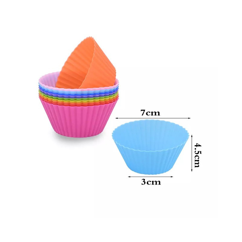 Molde Muffins Silicona Individual X12 Unidades Goma - Imagen 6