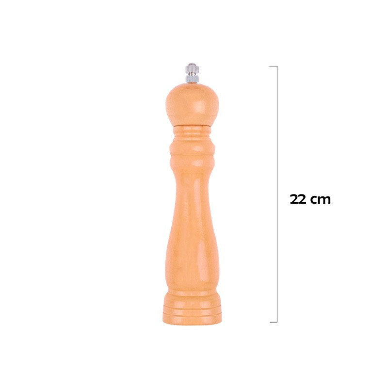 Molinillo De Pimienta - Pimentero De Madera Con Molienda - Imagen 3