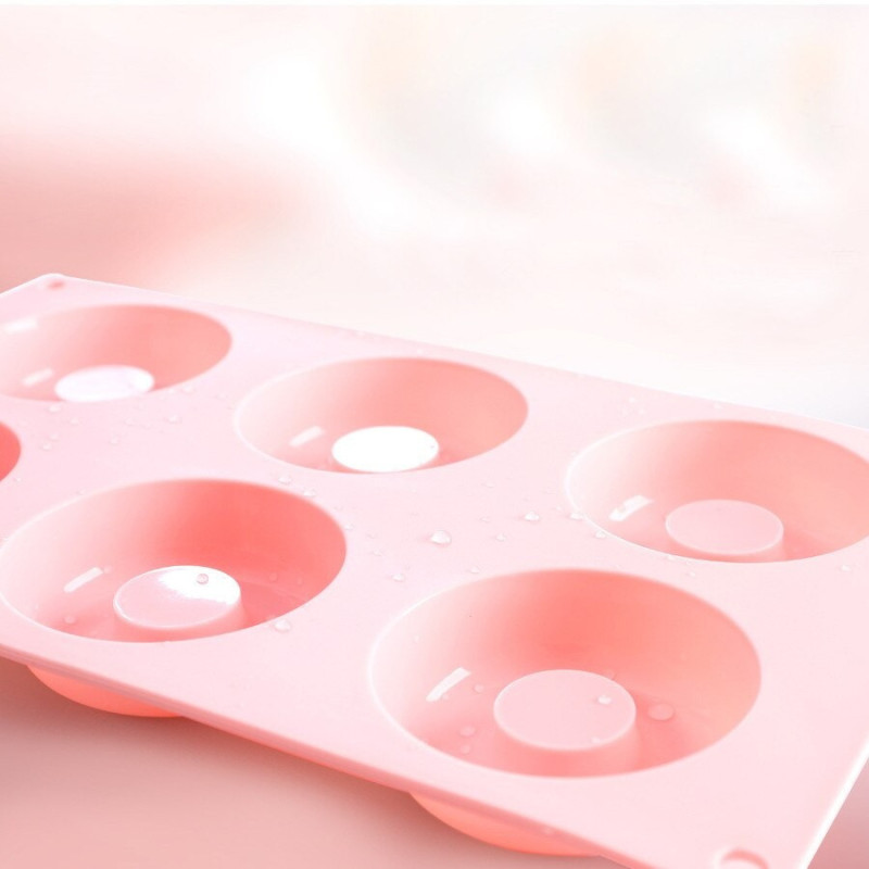 Molde De Silicona X6 Donas Donuts Goma Horno - Imagen 4