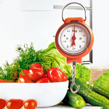 Alternative view of Balanza De Cocina Puntero Numérico 5kg Colgante Con
