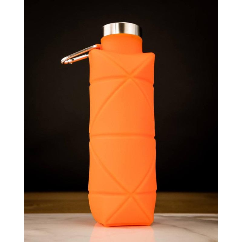 Botella Plegable De Silicona Capacidad 700ml Portable Tapa A - Imagen 4