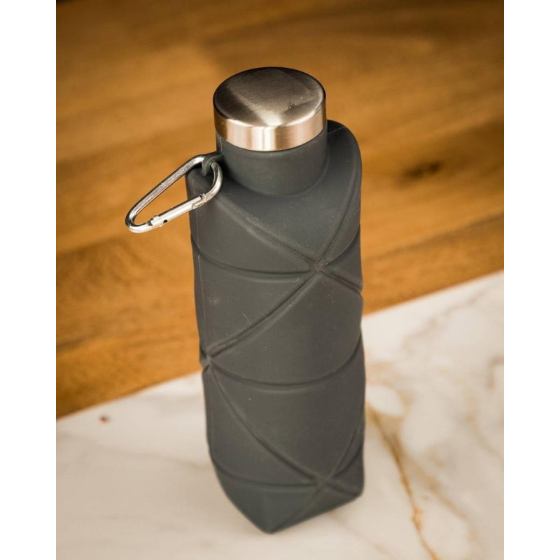 Botella Plegable De Silicona Capacidad 700ml Portable Tapa A - Imagen 5