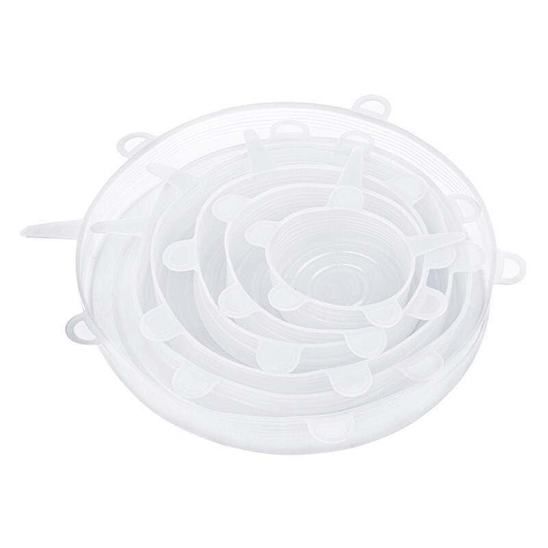 Tapa Silicona Multiuso Tapas X6 Ajustable Fruta Verdura Olla - Imagen 3