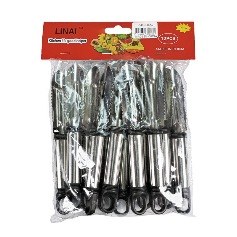 Pelador De Frutas Y Verduras Con Punta Y Serrucho Multifuncion 12 - Imagen 2
