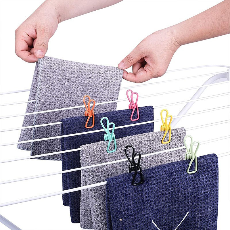 Broches Multifuncion De Acero Inoxidable x10 - Pinza De Ropa - Imagen 5