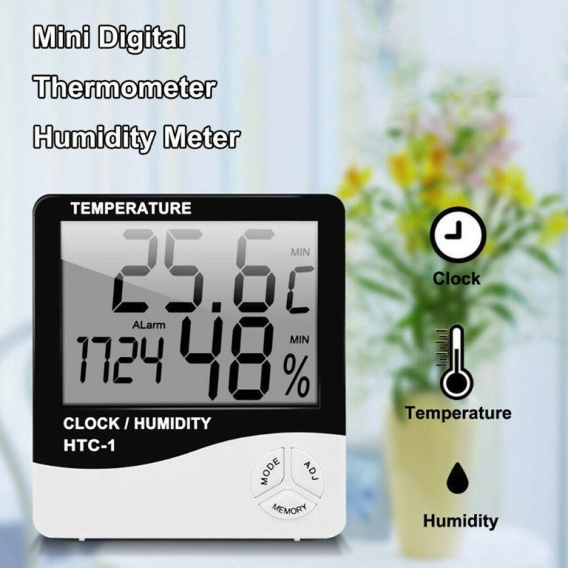Termohigrometro Sonda Digital Humedad Y Temperatura A Pila - Imagen 3