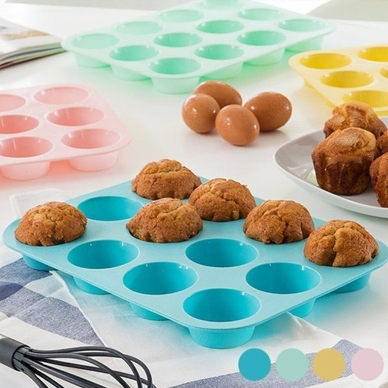 Molde De Silicona Para Muffins Y Cupcakes Medianos - Imagen 3