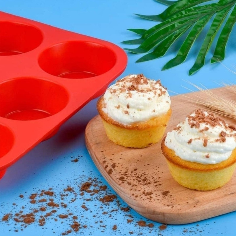 Molde De Silicona Para Muffins Y Cupcakes Medianos - Imagen 4