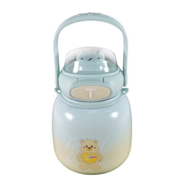 Alternative view of Termo De Acero Inoxidable 800ml Con Boquilla De Silicona Ositos
