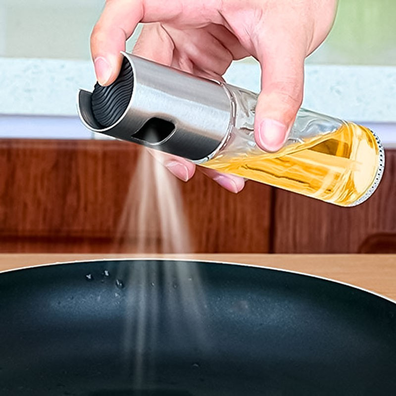 Aceitero Vinagrero De Vidrio Con Pico Difusor En Spray - Imagen 3