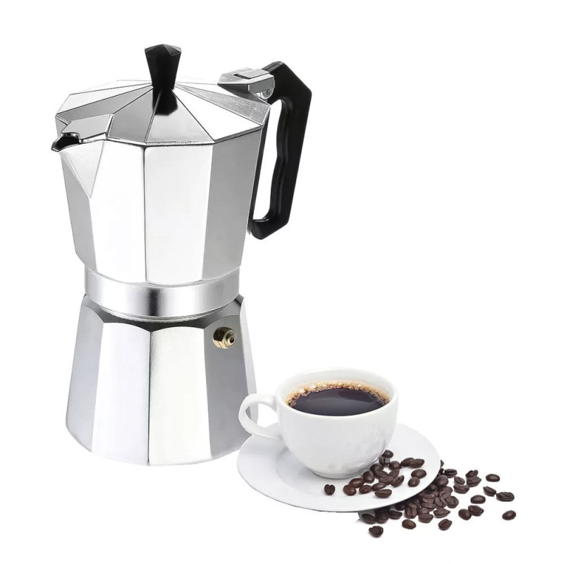 Cafetera De Aluminio Para Cafe Expreso Capacidad 6 Pocillos - Imagen 2