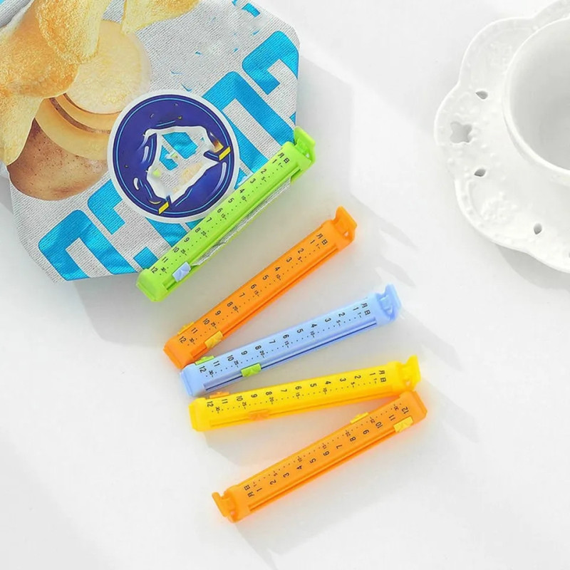 Clip Bag Cierra Bolsa Broche X5 Hermético Plástico Con - Imagen 2