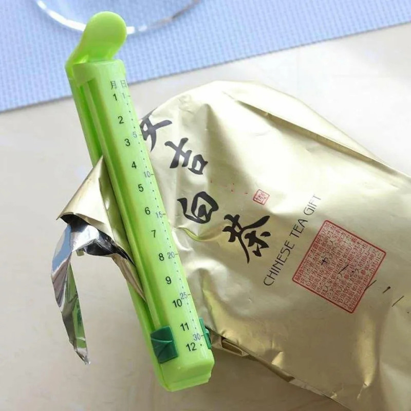 Clip Bag Cierra Bolsa Broche X5 Hermético Plástico Con - Imagen 4