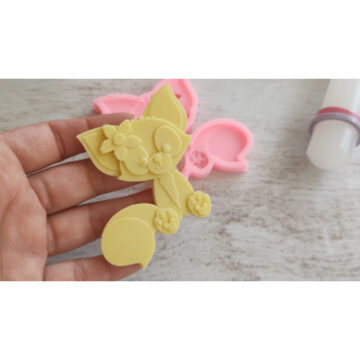 Alternative view of Molde De Silicona Zorrito Para Porcelana Fondant
