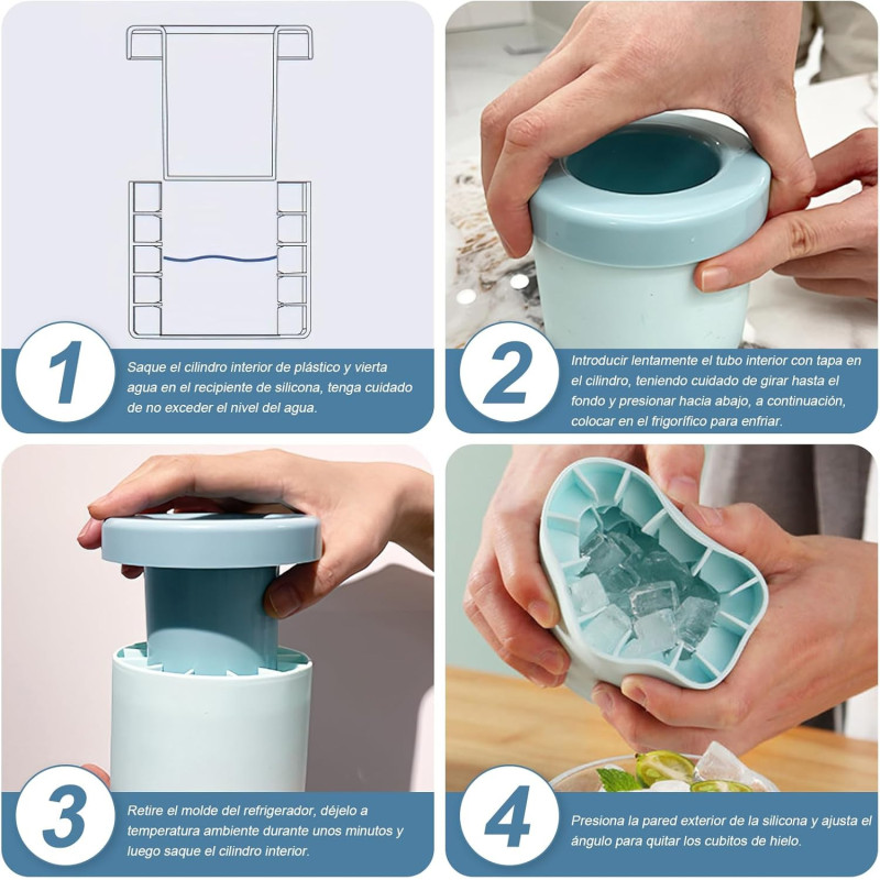 Cubetera De Silicona Para Mini Cubos De Hielo 60 - Imagen 6