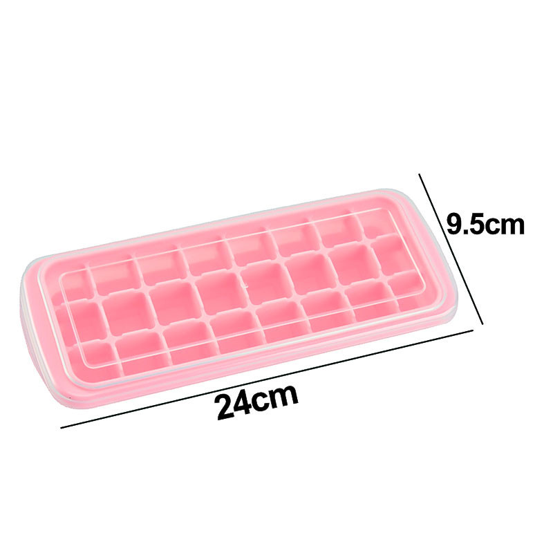 Hielera Cubetera Para Hielo De Silicona 24 Cubos Con - Imagen 3