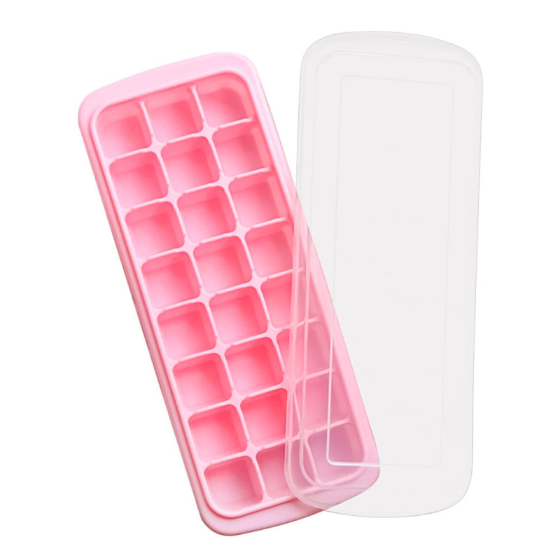 Hielera Cubetera Para Hielo De Silicona 24 Cubos Con - Imagen 4
