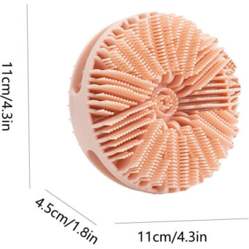 Alternative view of Esponja Doble Cepillo Silicona Corporal Ducha Baño Con