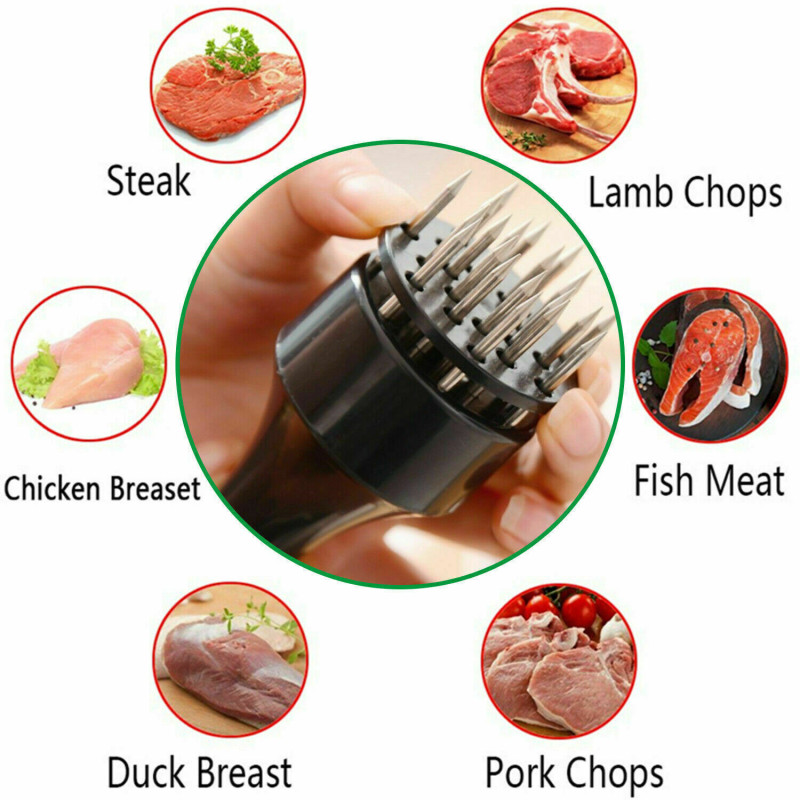 Tiernizador De Carne Ablandador Pinches Acero - Imagen 3
