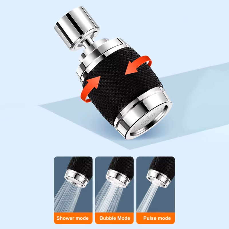 Extensor De Grifo Canilla De Cocina 360° Con Filtro 3 Tipos De - Imagen 6
