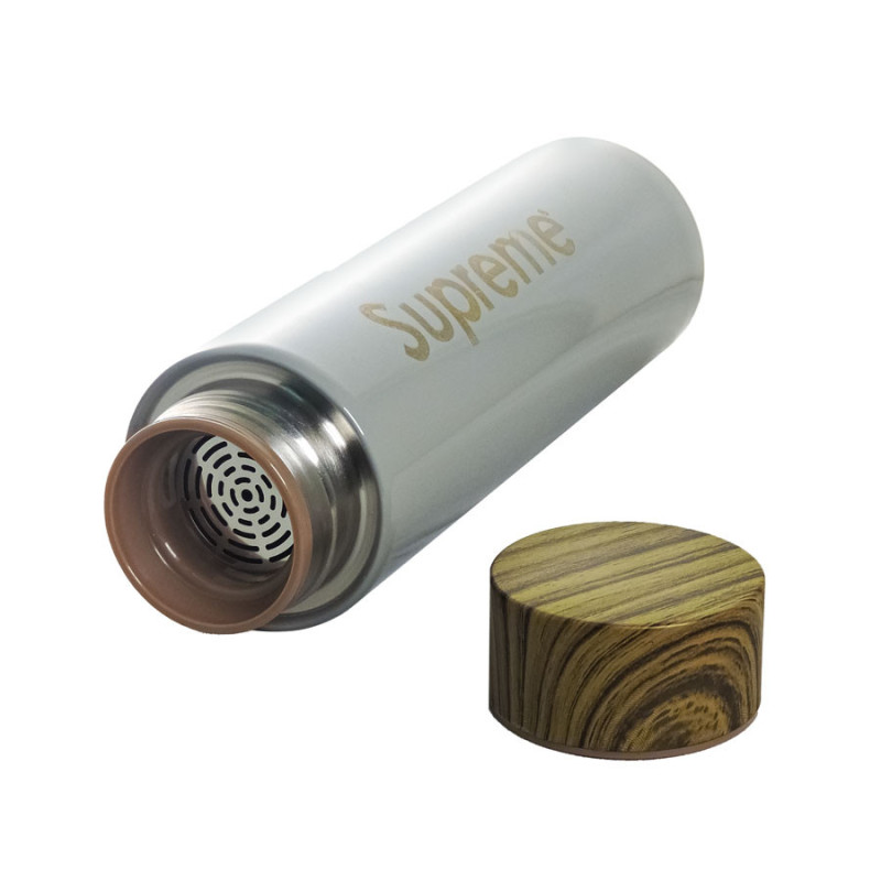Termo Con Tapa Hermetica Color Madera 400ml - Imagen 3