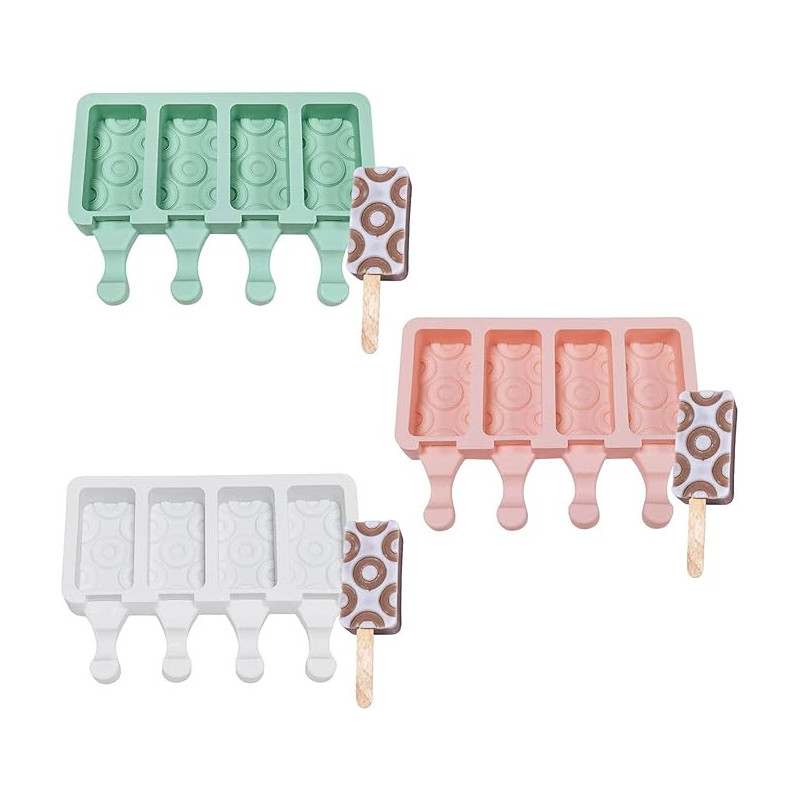 Molde De Silicona Para Paleta de Helados Circular de Donut 4 - Imagen 4