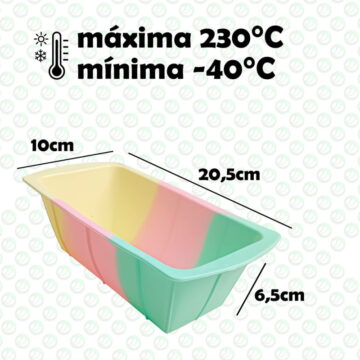 Alternative view of Molde De Silicona Budinera Horno Freezer Budín