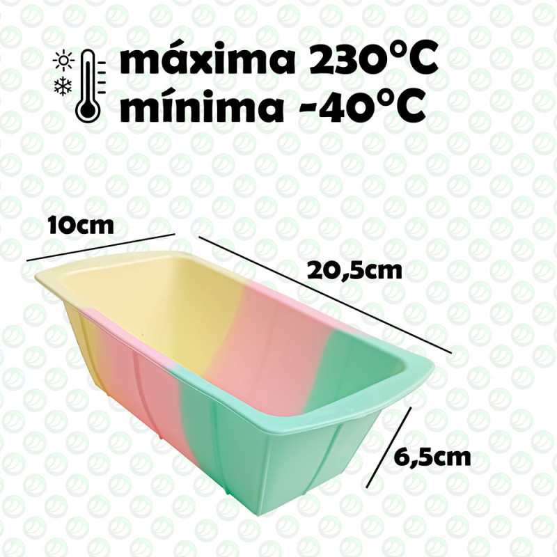 Molde De Silicona Budinera Horno Freezer Budín - Imagen 2