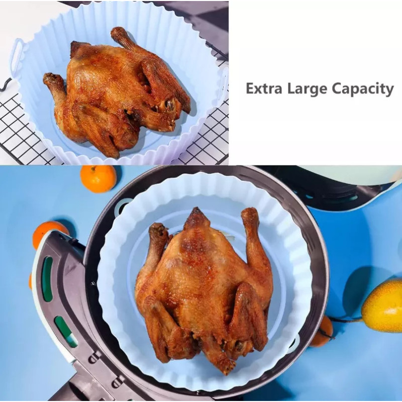 Bandeja De Silicona Freidora De Aire Air Fryer Con - Imagen 4
