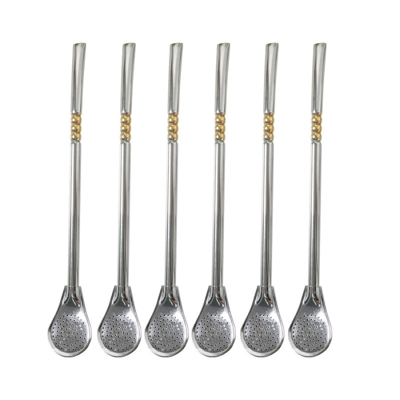 Bombilla Para Mate Acero Inoxidable X6 - Imagen 2