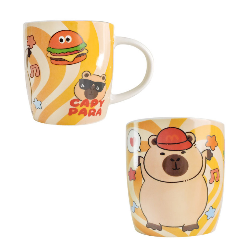 Taza De Ceramica Carpincho Capybara Para Café Té - Imagen 2