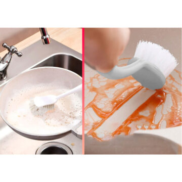 Alternative view of Cepillo De Cocina Con Mango De Madera Para Ollas Y Planchas De