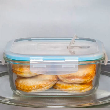 Alternative view of Tupper De Vidrio Con Tapa Hermética 3 Unidades 400ml 700ml