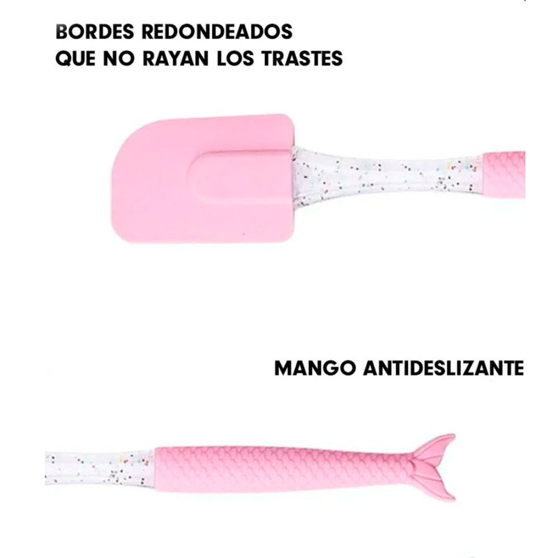 Espátula De Silicona Para Cocina Y Reposteria Cola De - Imagen 2