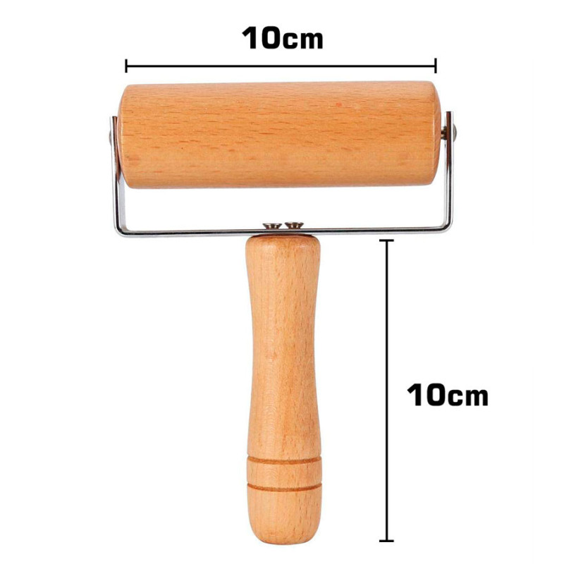 Rodillo Amasador De Mano Cocina Madera Pastas Pizzas - Imagen 3