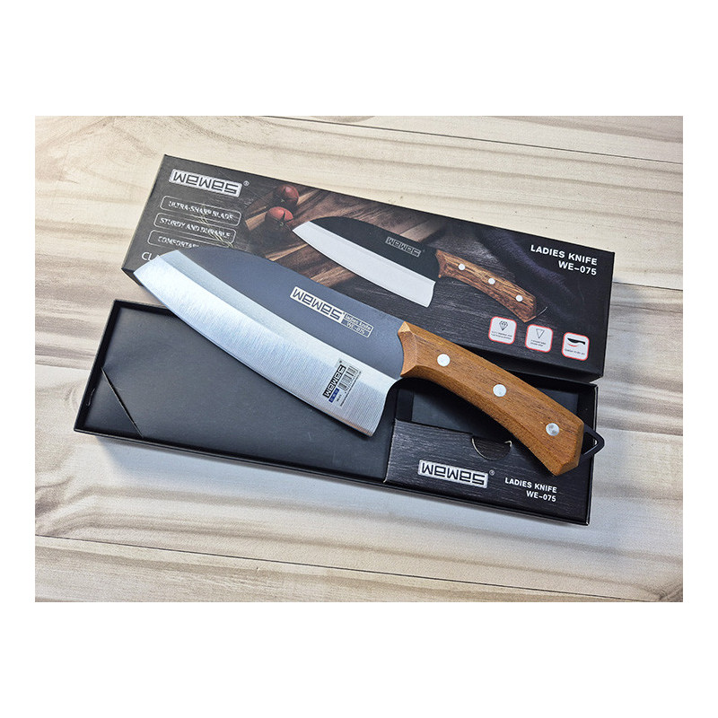 Cuchillo Hacha Con Mango De Madera Hoja Hachuela De - Imagen 3