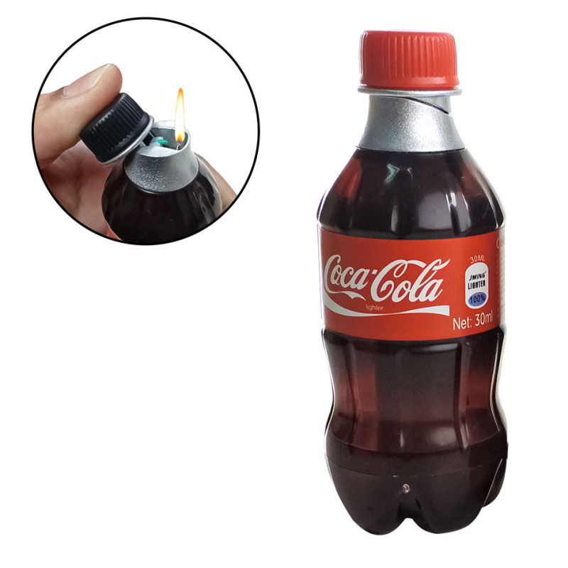 Encendedor Recargable Gas Butano En Forma De Gaseosa Refreso Coca - Imagen 3