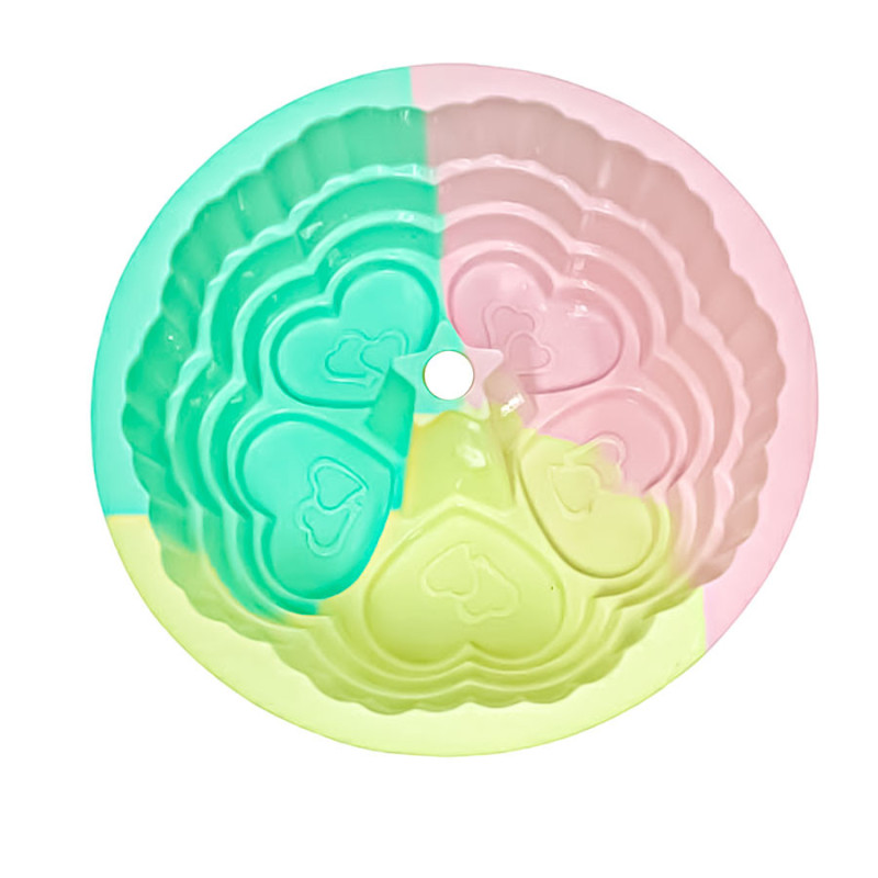 Molde De Silicona Savarin Budin Bizcochuelo En Forma De Corazones - Imagen 3