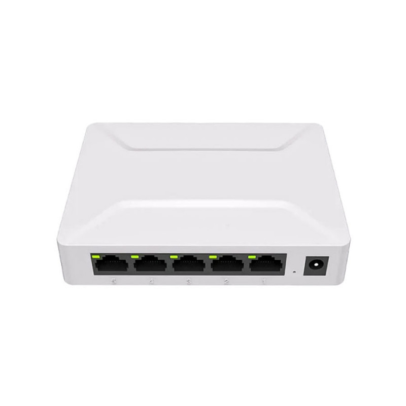 Conmutador Hub Cable De Red Ethernet Automático 5 Puertos a - Imagen 4