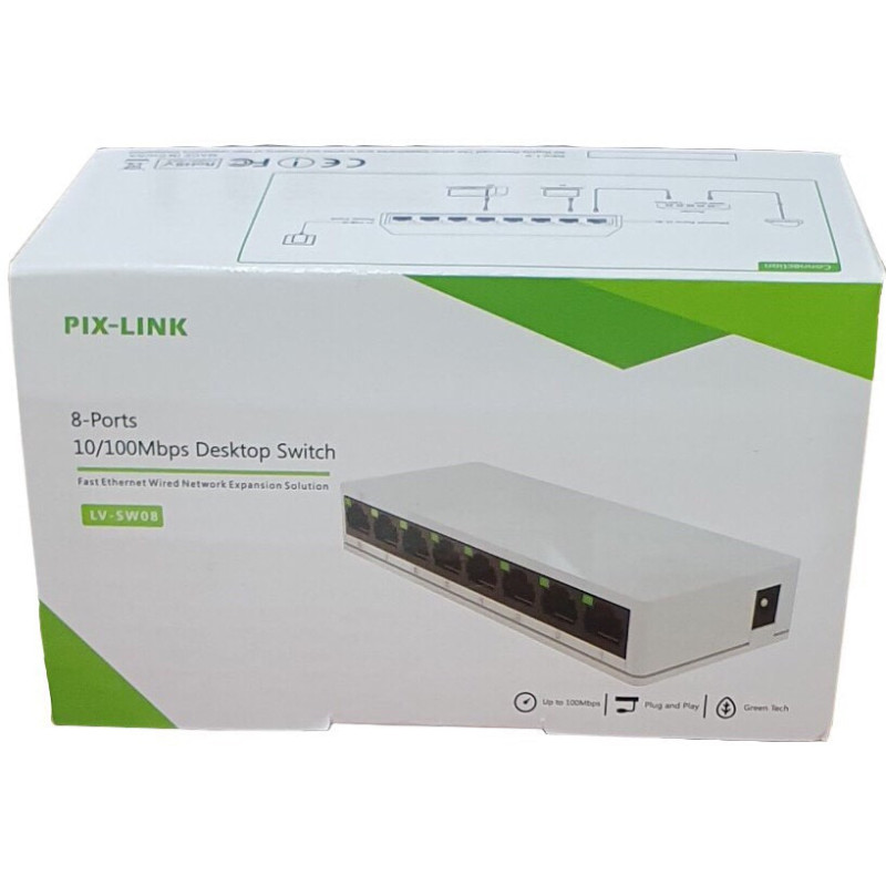 Switch 8 Puertos Red Lan Internet Ethernet Rj45 - Imagen 4