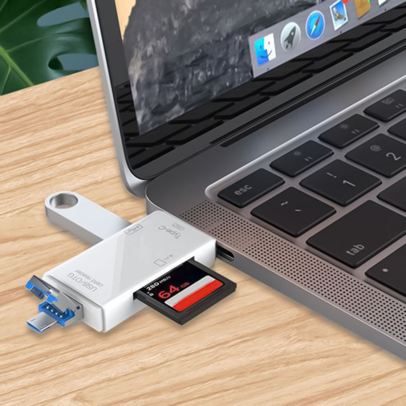 Lector De Memorias OTG Sd / Tf / Tipo-C / Usb 3.0 / Micro Usb - Imagen 5